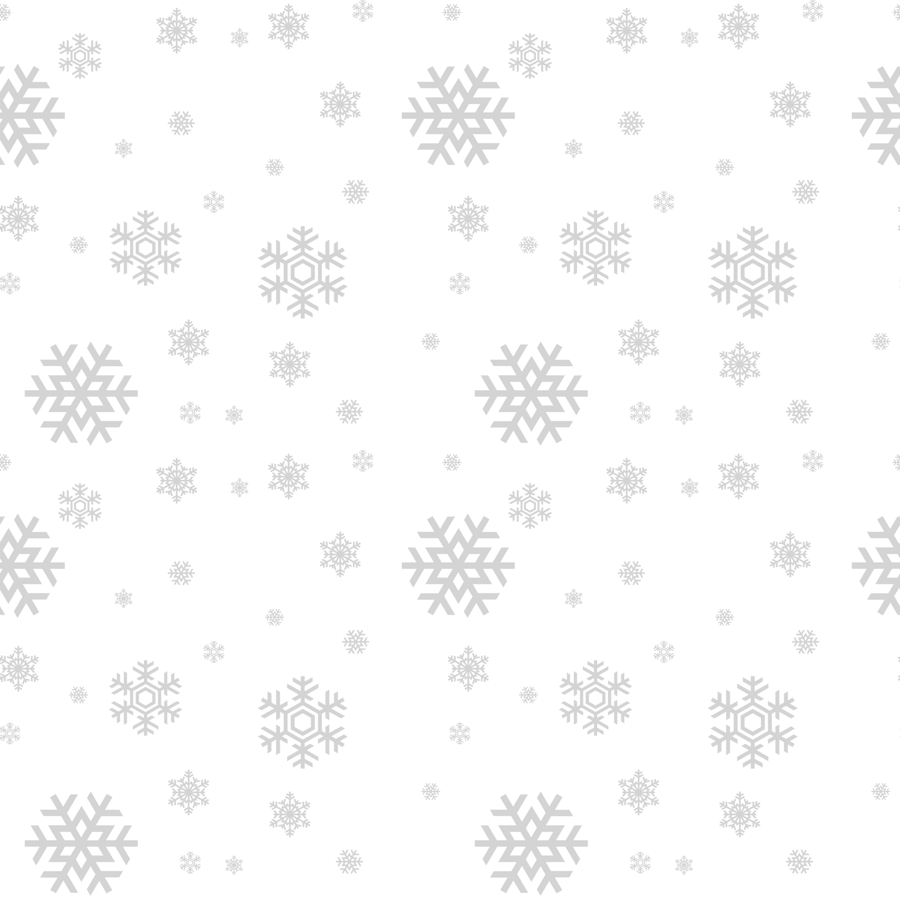 White Snowflakes Pattern